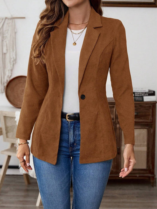 Women's Single-Breasted Leisure Suit Jacket