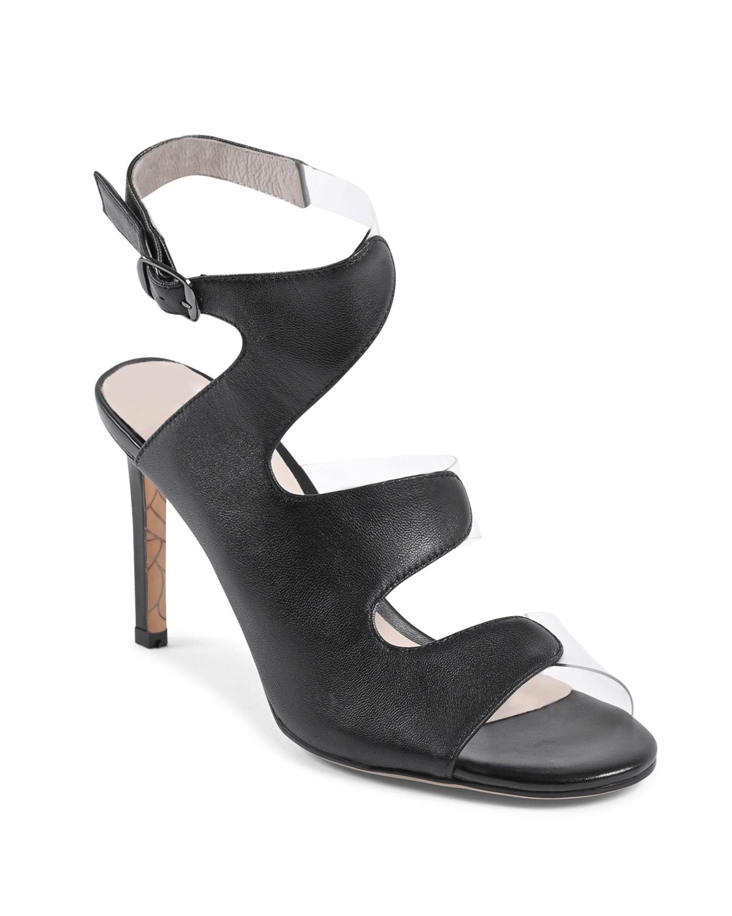 19V69 Italia Black Leather Sandals - Women's Designer Heels 9cm AM NW125 - 61 - Style Queenz
