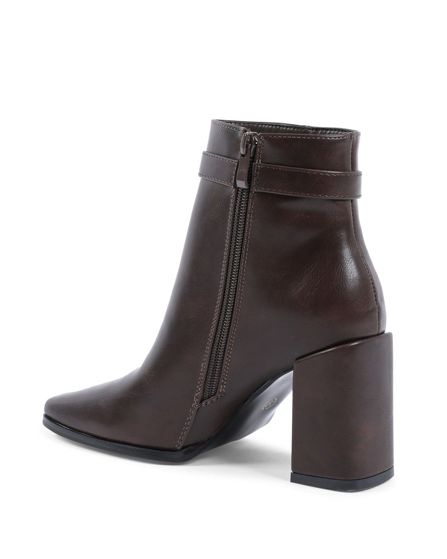 19V69 Italia Brown Ankle Boots - Designer Women's High Heel Boots - Style Queenz