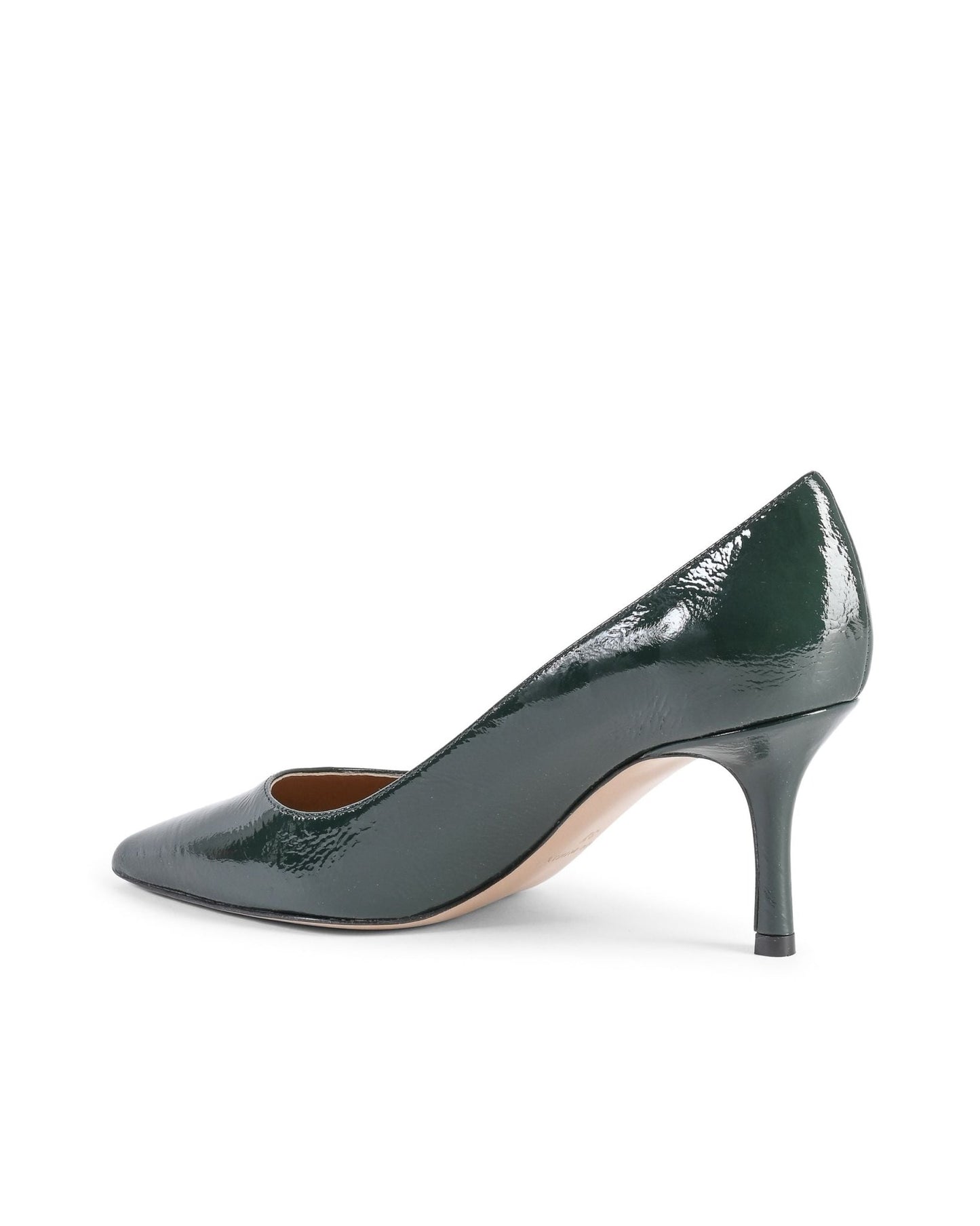 19V69 Italia Women's Green Leather Pumps INES65 - Italian Designer Heels 6.5cm - Style Queenz