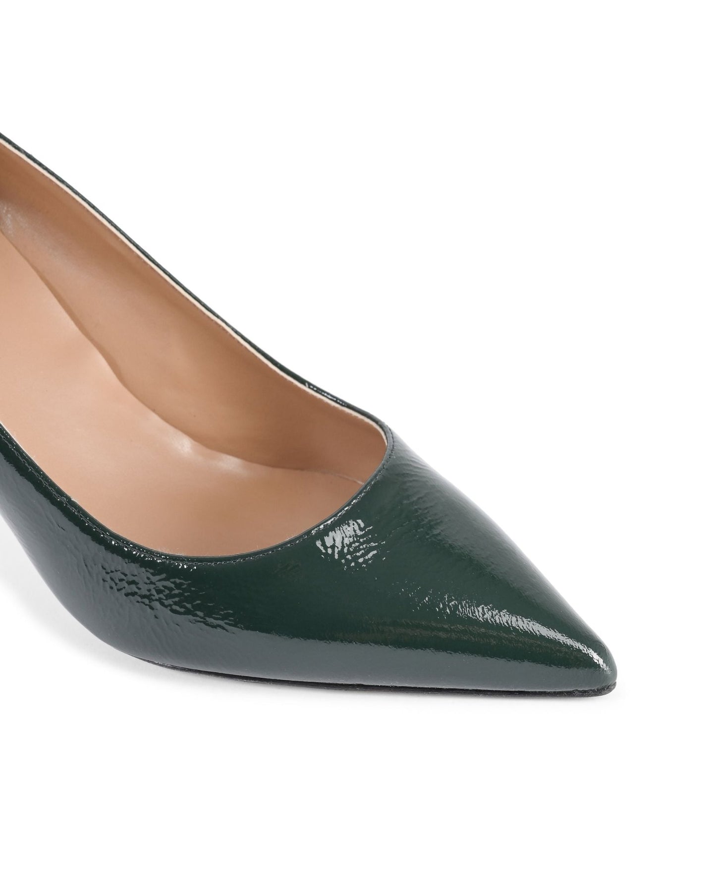 19V69 Italia Women's Green Leather Pumps INES65 - Italian Designer Heels 6.5cm - Style Queenz