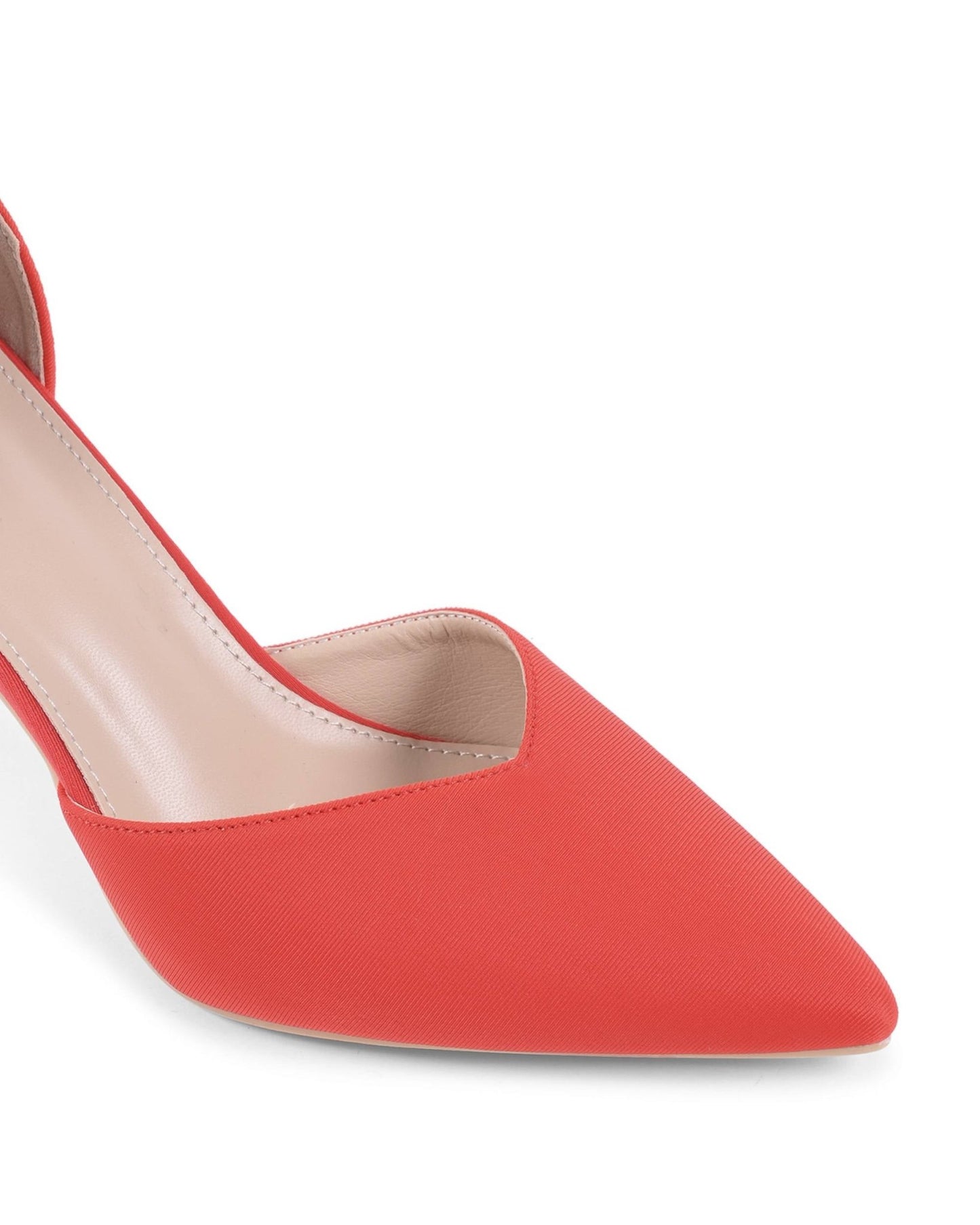 19V69 Italia Women's Red Ankle Strap Pumps - Designer Fabric Heels 9cm - Style Queenz