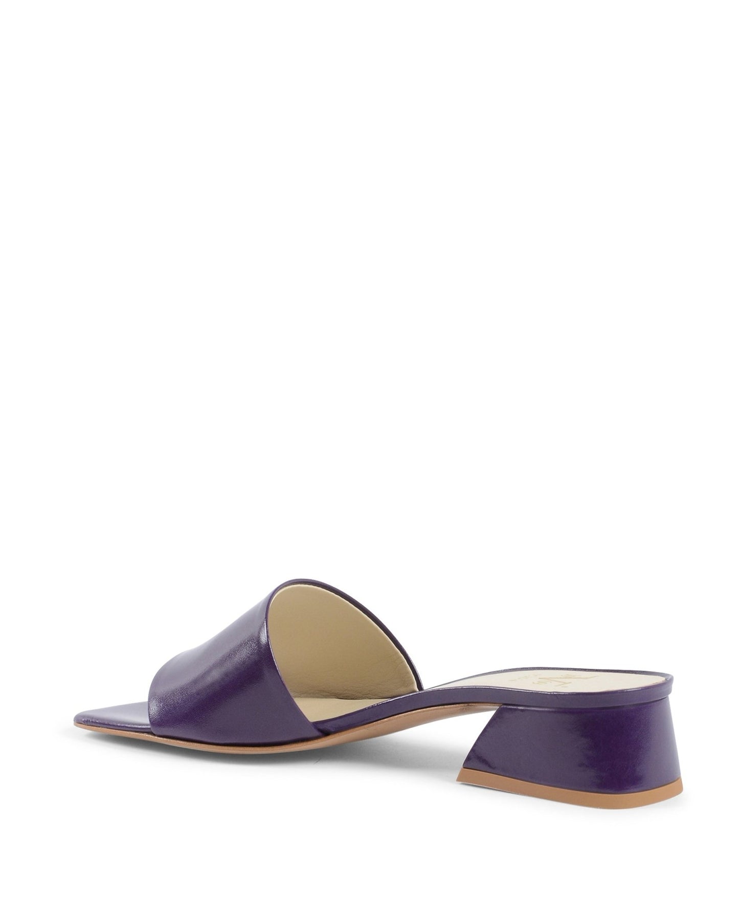 19V69 Italia Women's Violet Kid Leather Sandals - 4cm Heel - NEPER KID VIOLA Style - Made in Italy - Style Queenz