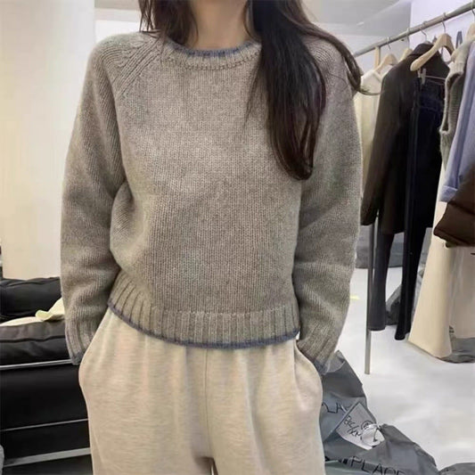 Women's Color Block Pullover Sweater