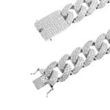 Silver bracelet on a white background