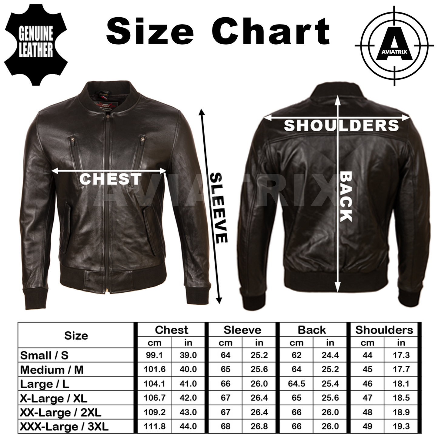 Men's Black Leather Bomber Jacket - London Style