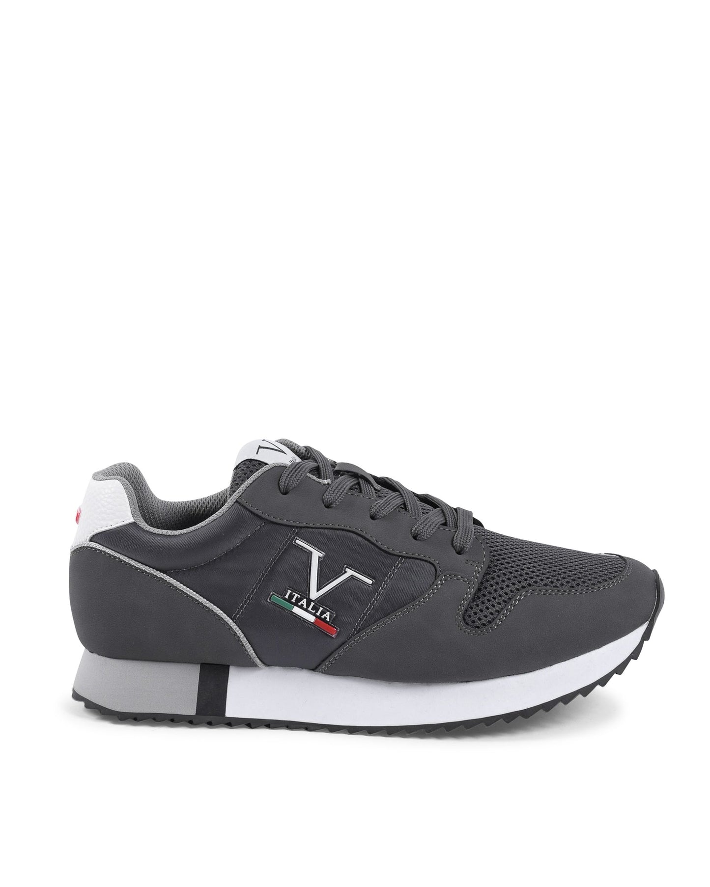 Men's Grey Synthetic Leather Sneakers - V Italia