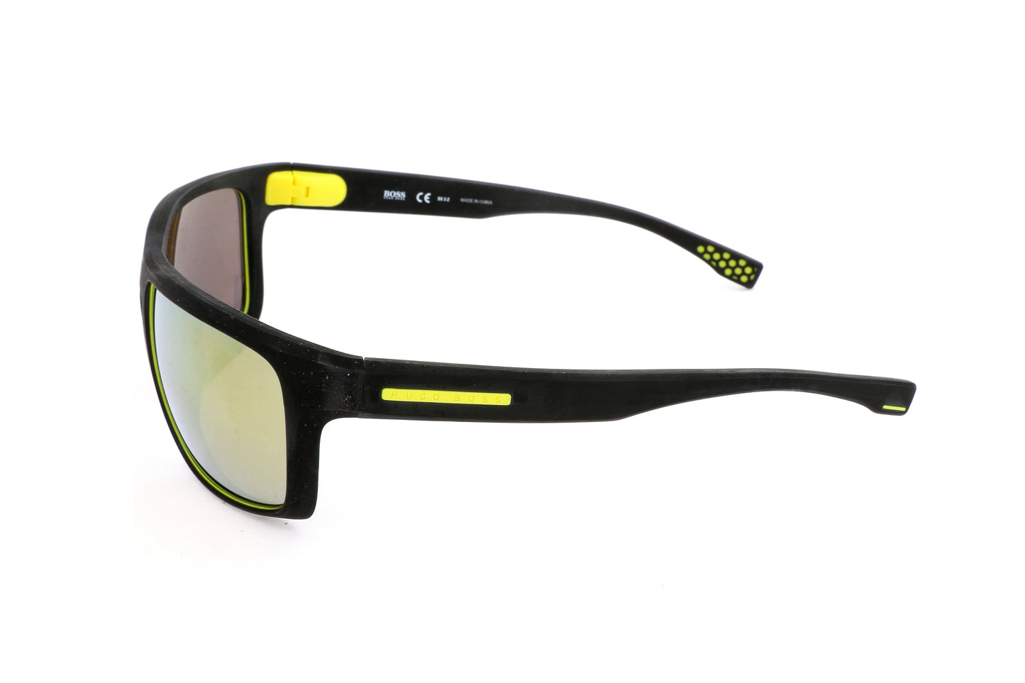 Hugo Boss Men's Black Yellow Sunglasses - BOSS 0800