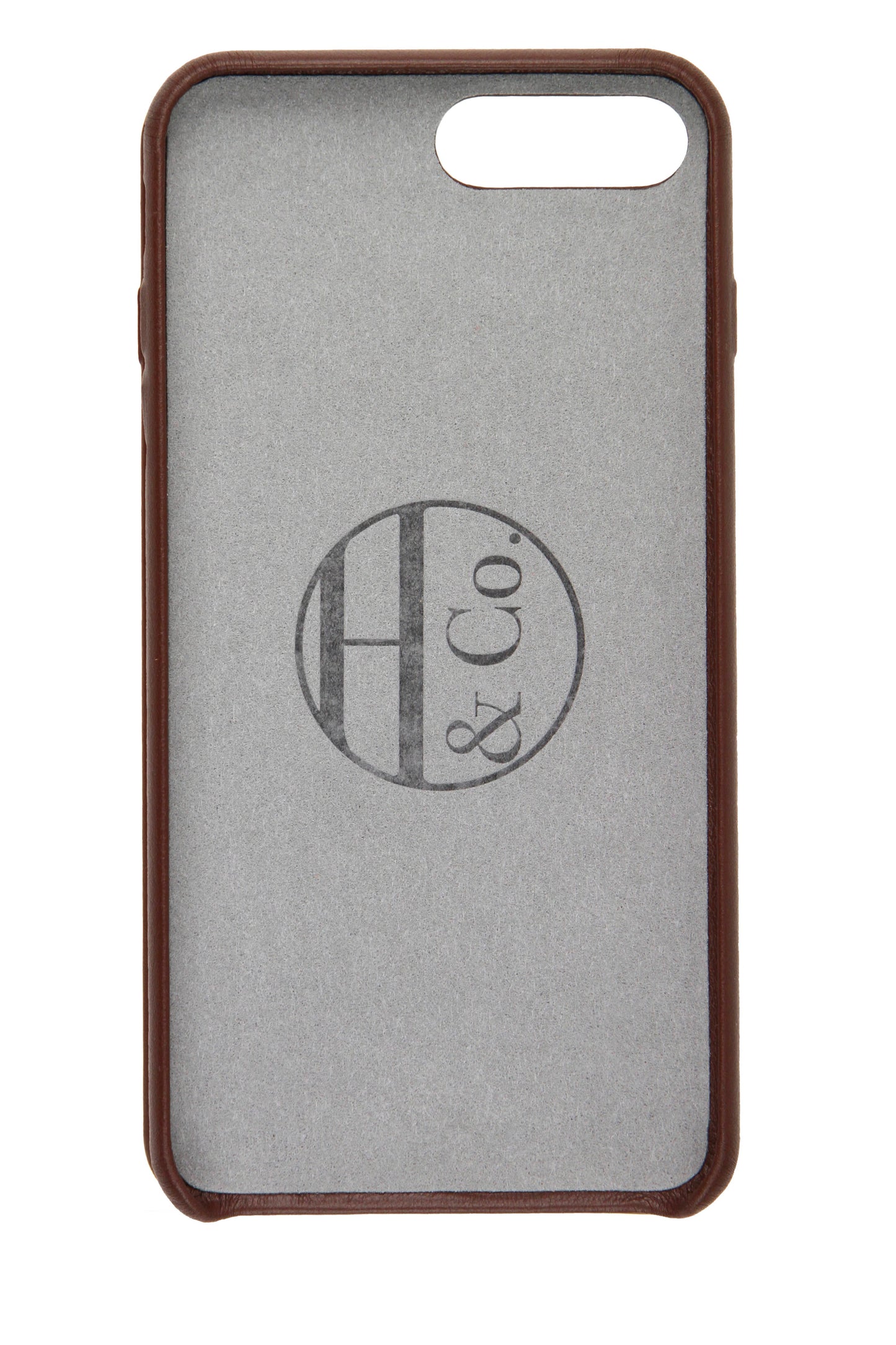 Brown Leather iPhone 7/8 Plus Case by Hugs & Co