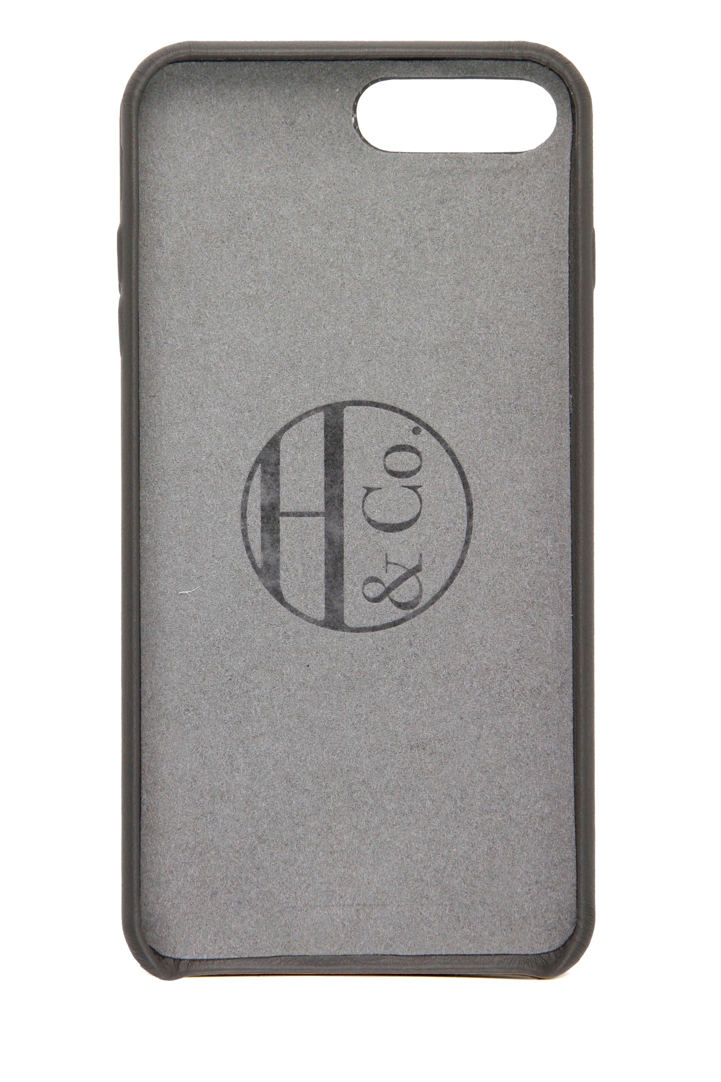 Grey Leather iPhone 7/8 Plus Case by Hugs & Co
