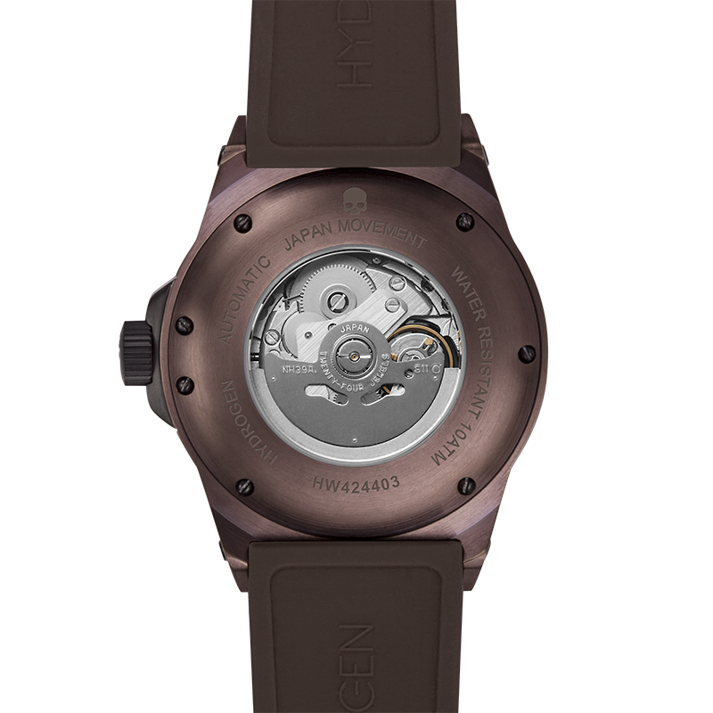 Vento Brown GMT Watch - Men's Luxury Japanese Timepiece