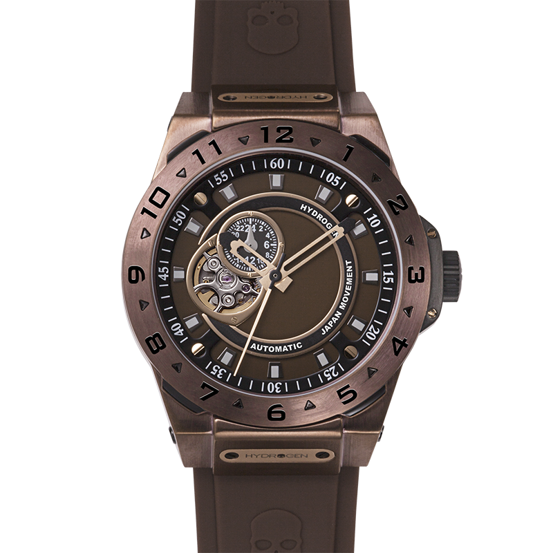 Vento Brown GMT Watch - Men's Luxury Japanese Timepiece