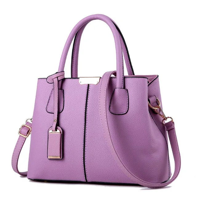 Women's Leather Handbag with Shoulder Strap