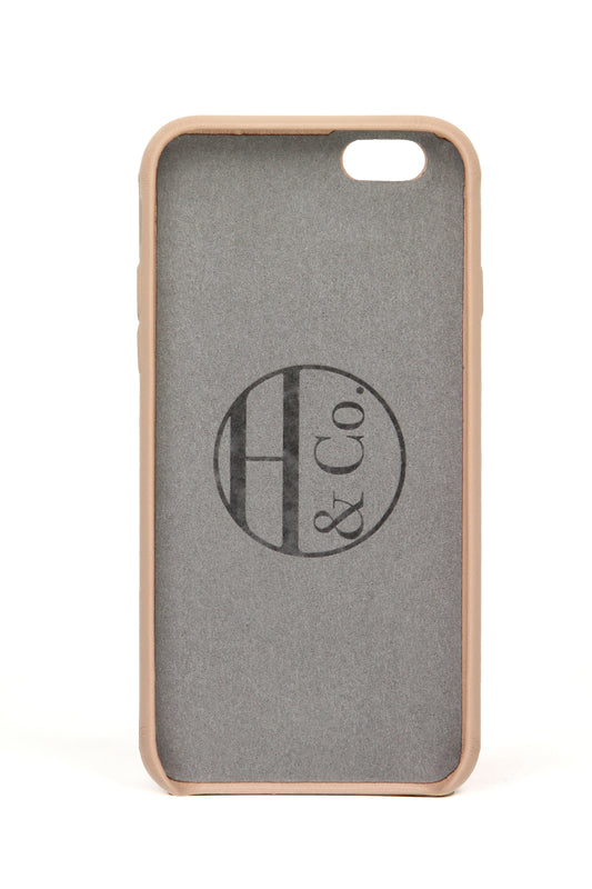 Pink Leather iPhone 6/6s Case by Hugs & Co