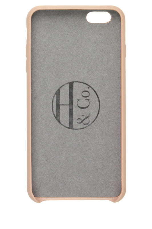 Pink Leather iPhone 6 Plus Case by Hugs & Co