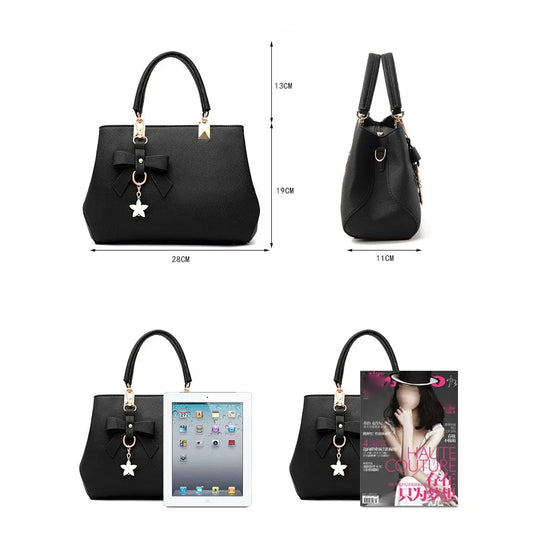 Women's Patent Leather Shoulder Tote Bag