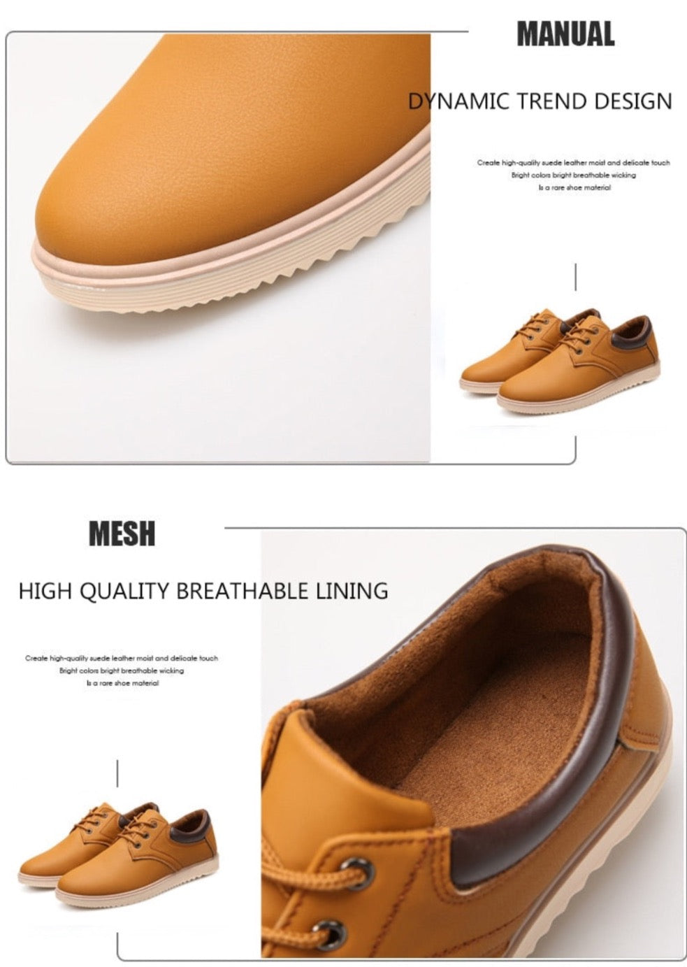 Men's Casual Oxford Sneakers - Flat Sole Design