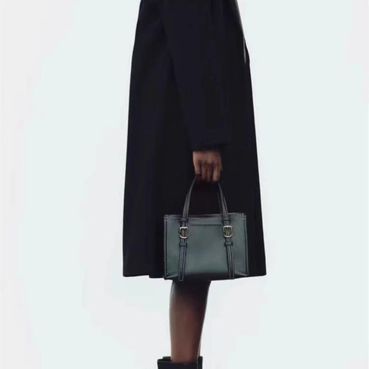 Women's Retro PU Leather Tote Bag with Handle