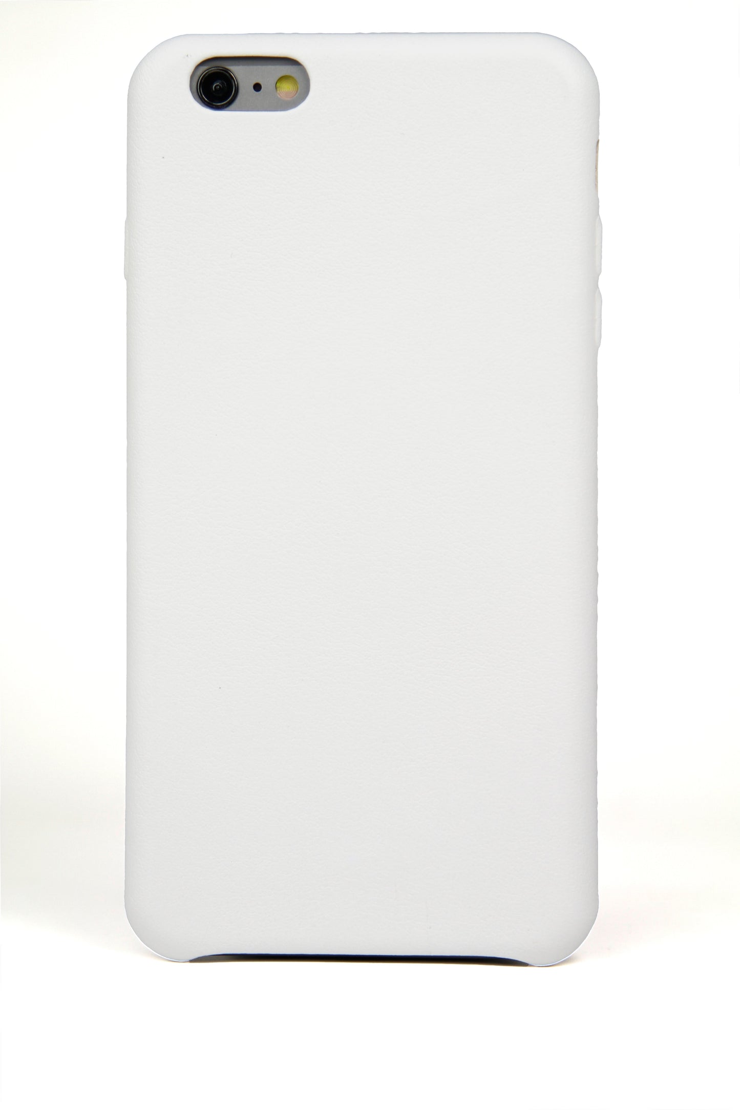 White Leather iPhone 6 Plus Case by Hugs & Co