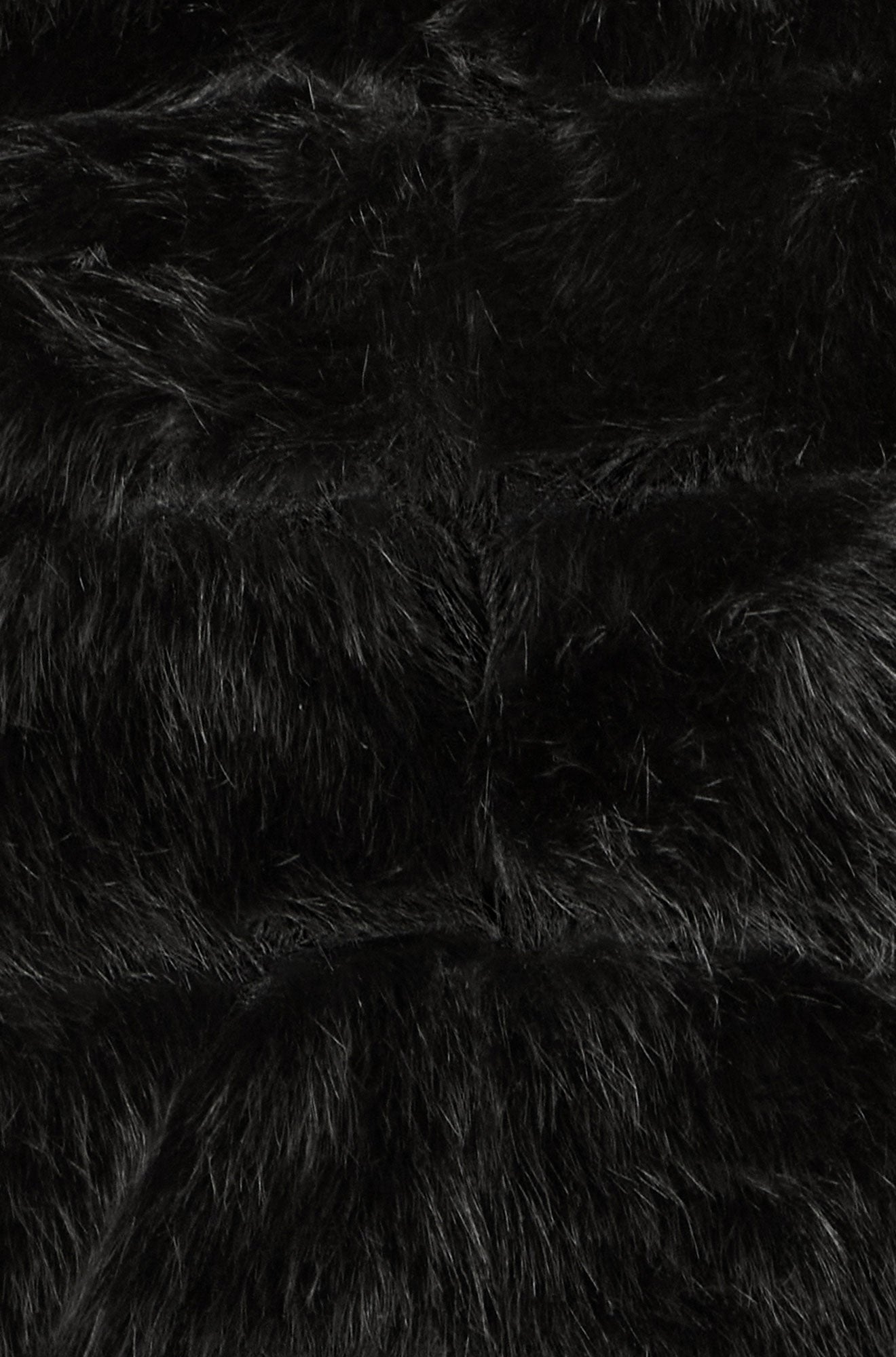 Close-up of black fur texture