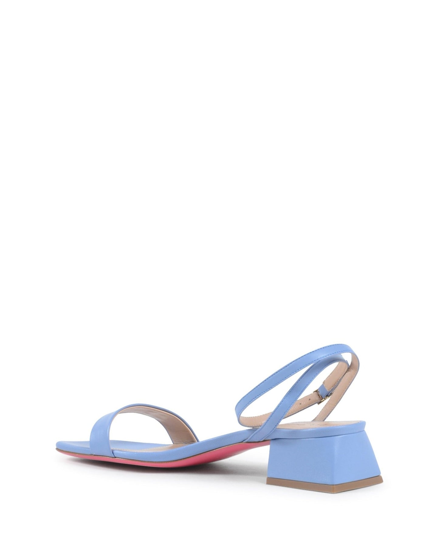 Amata Square Toe Sandals - Italian Leather Ankle Strap Sandals with 3.5cm Heel - Style Queenz