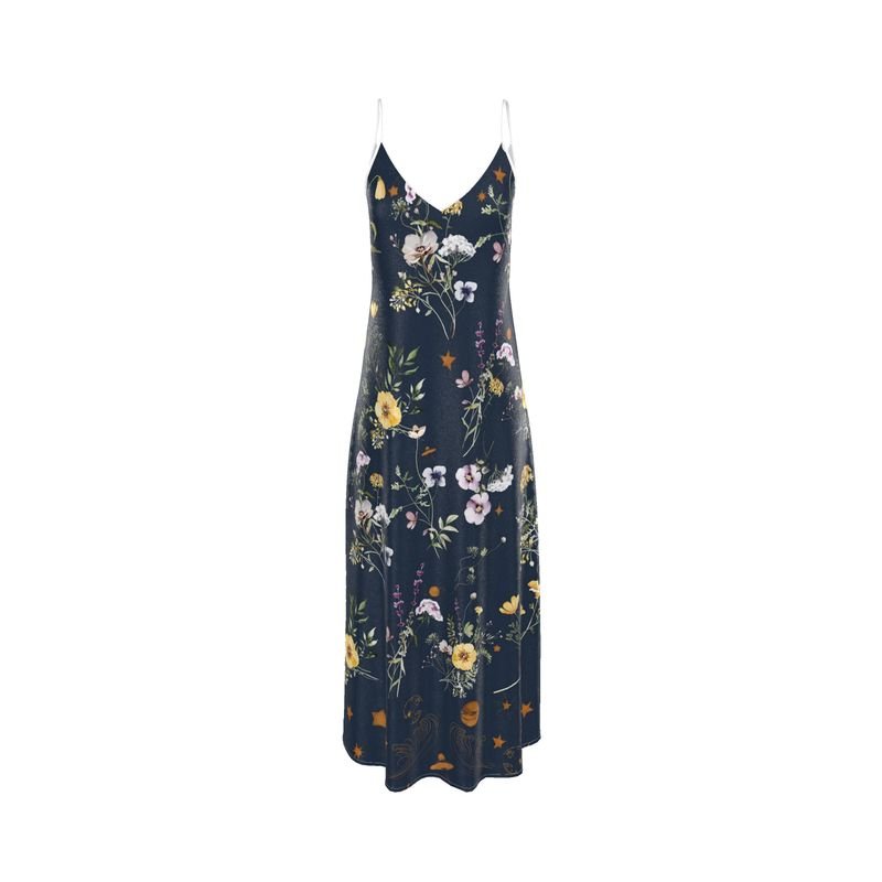 Andromeda Silk Dress Spring Equinox - Sustainable Luxury Women's Designer Fashion - Style Queenz