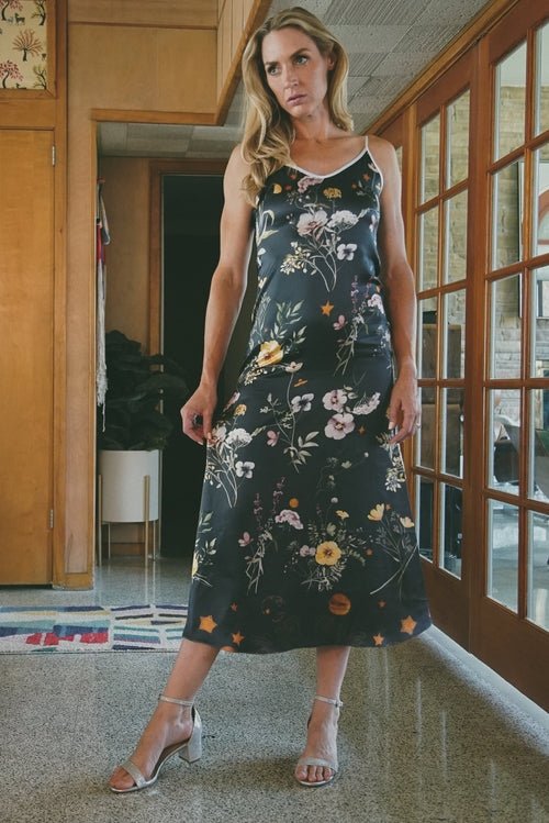 Andromeda Silk Dress Spring Equinox - Sustainable Luxury Women's Designer Fashion - Style Queenz