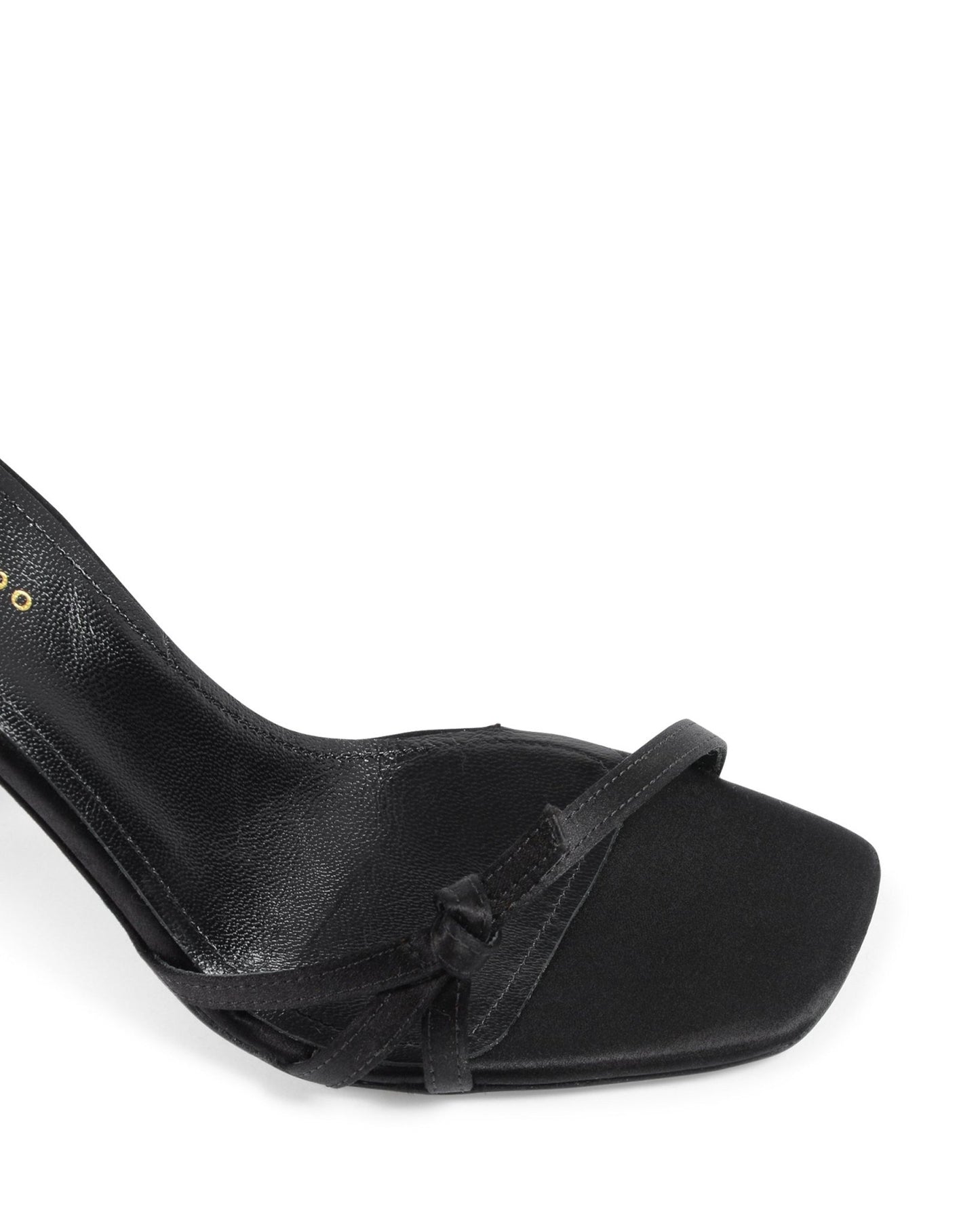 Bey Black Lace Up Sandals - Premium Italian Satin High Heel Sandals - Style Queenz