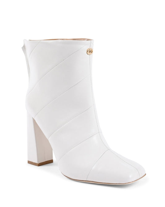 Camilla Designer Off White Ankle Boot - Luxury Leather Footwear - Style Queenz