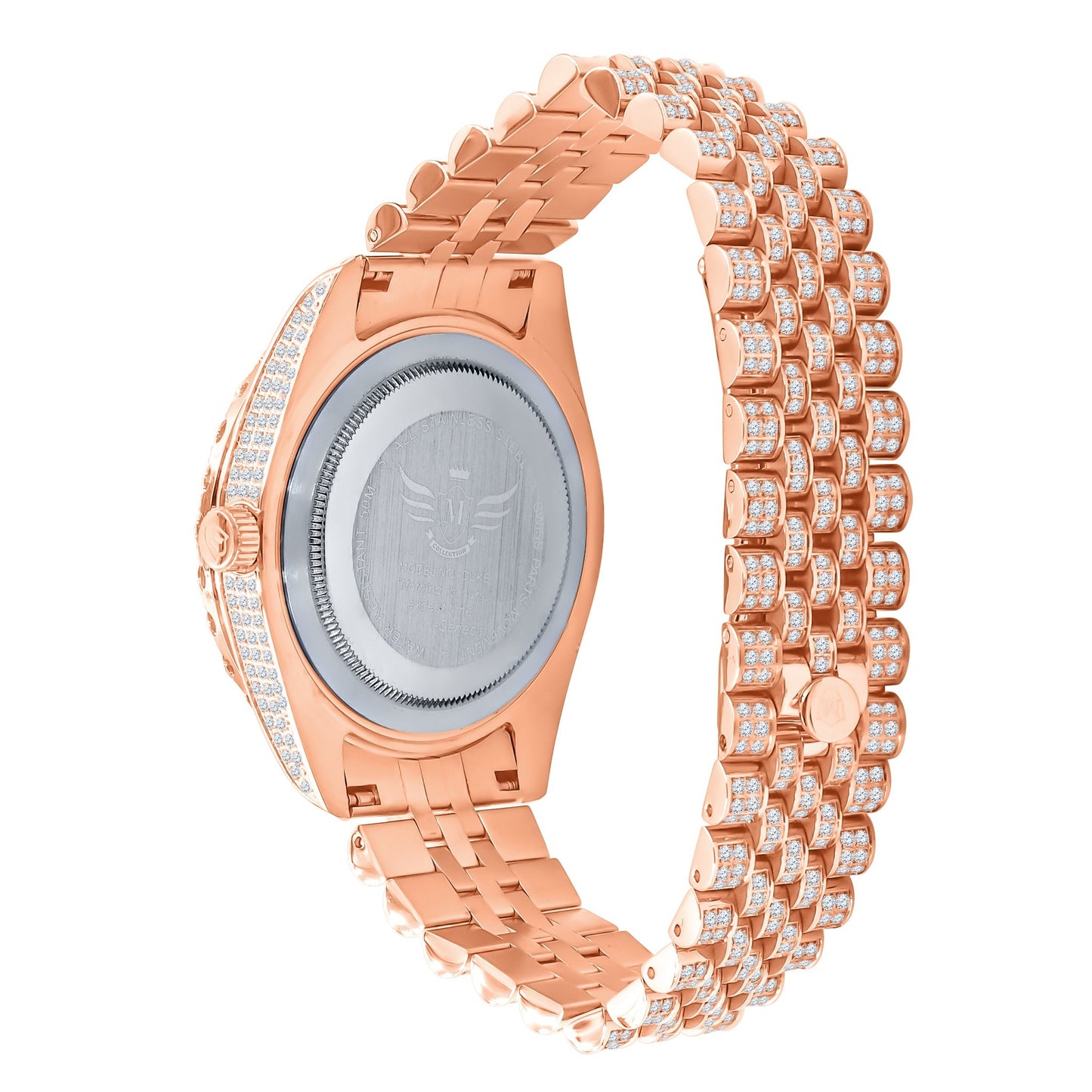 Capricious Steel Watch with Crystal Stones - Luxury Designer Timepiece - Style Queenz
