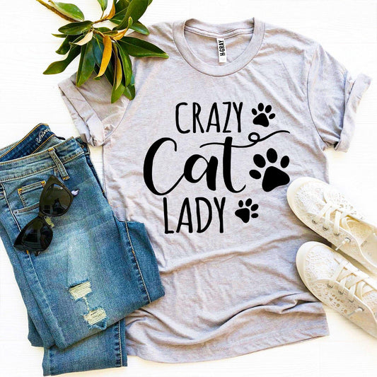 Crazy Cat Lady T-Shirt - Premium Cotton Funny Cat Lover Gift - Style Queenz