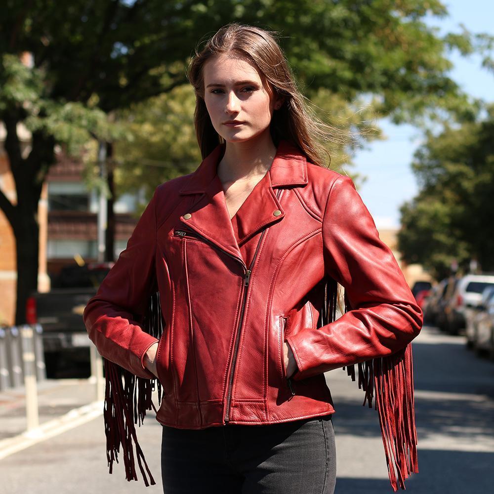 Daisy Women's Leather Jacket - Premium Genuine Leather Outerwear - Style Queenz