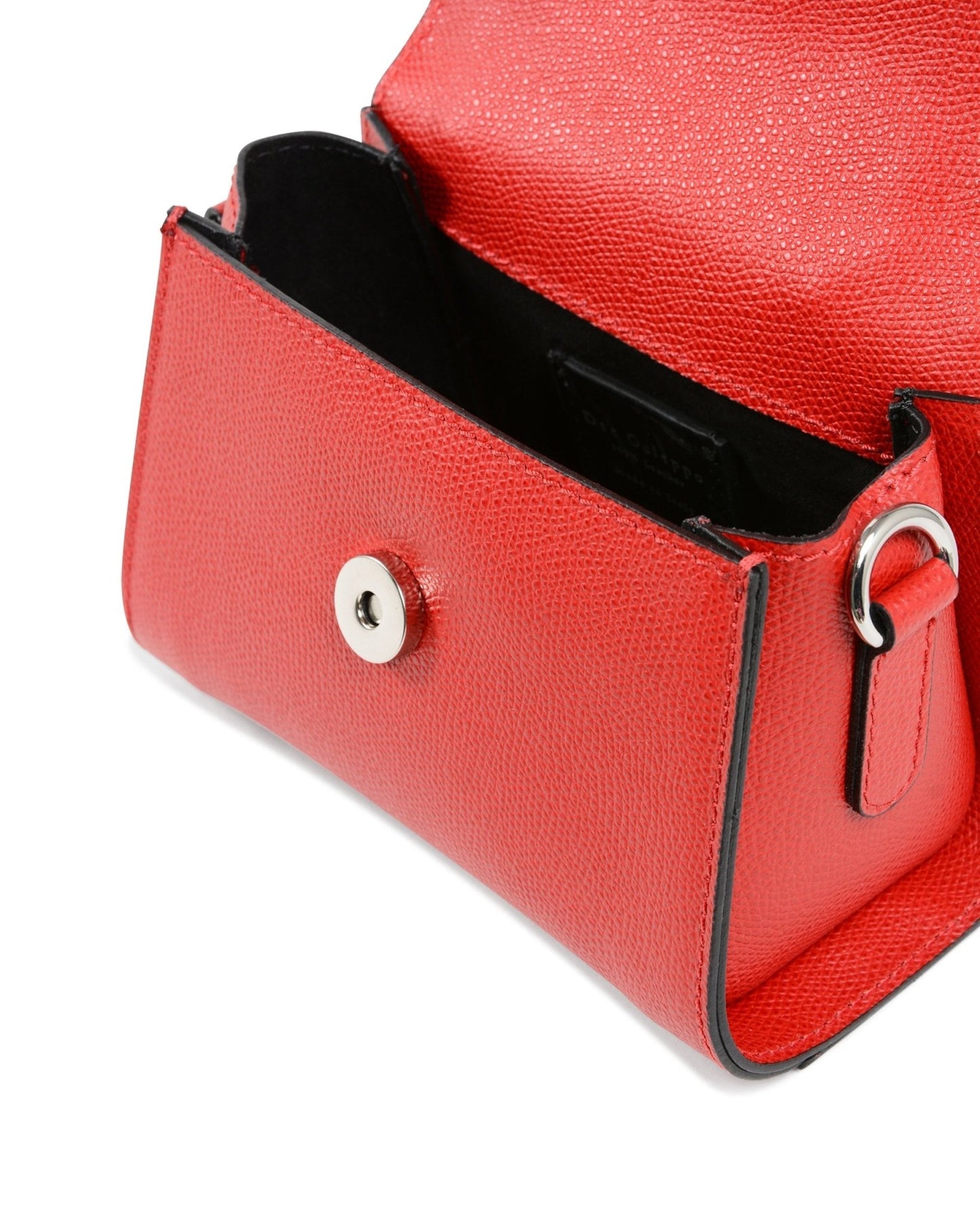 Dee Bologna Red Leather Small Tote - Italian Designer Mini Handbag - Style Queenz