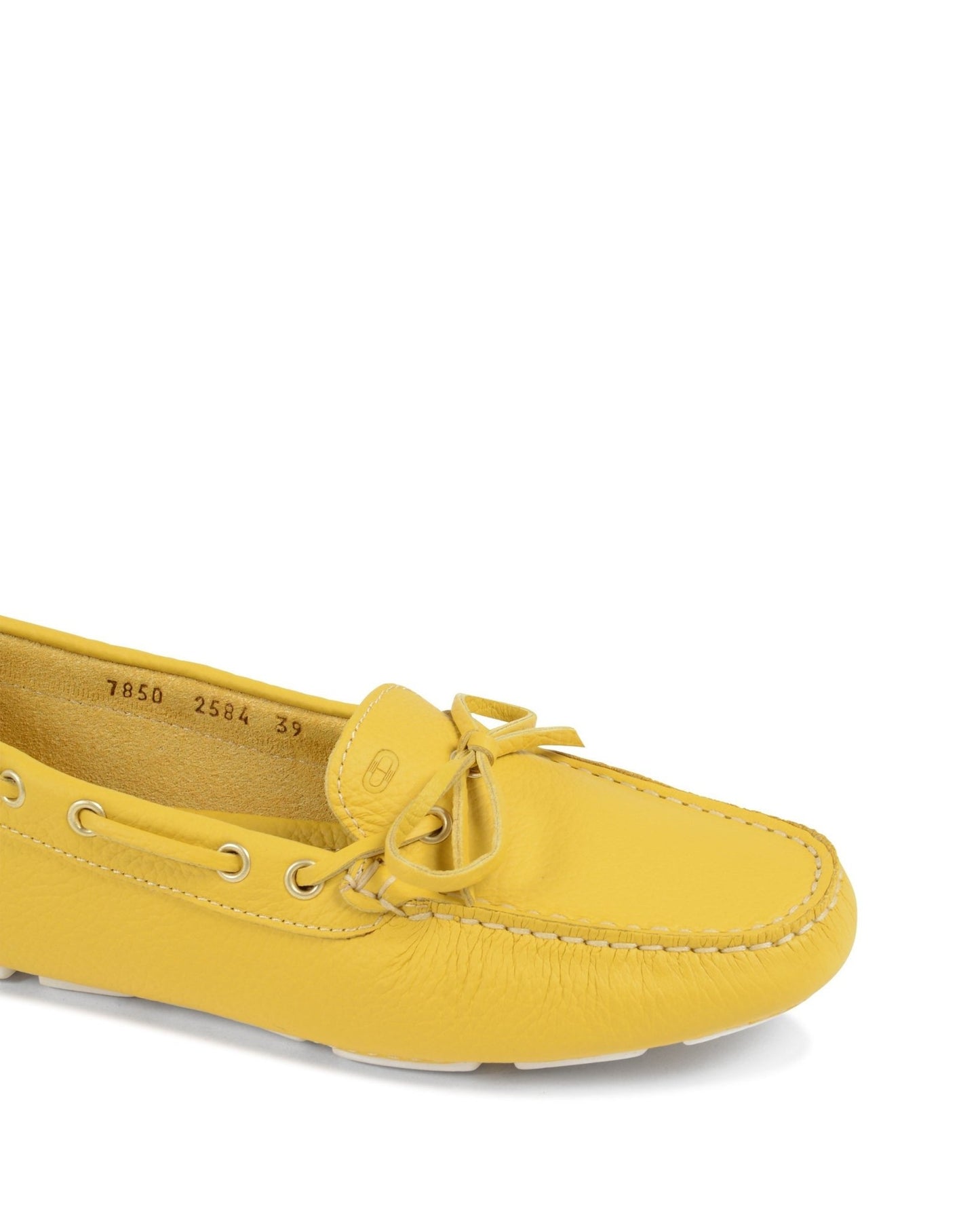 Dee Elegant Lady Yellow Leather Loafers - Italian Luxury - Style Queenz