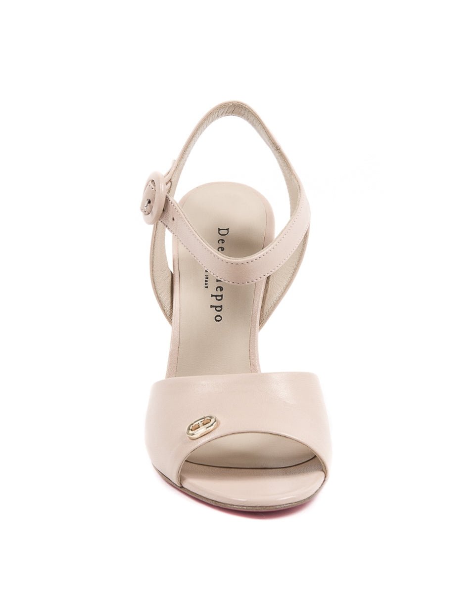 Dee Ocleppo DO18 Nude Leather Sandals - Italian Luxury Women's Heels 10cm - Style Queenz