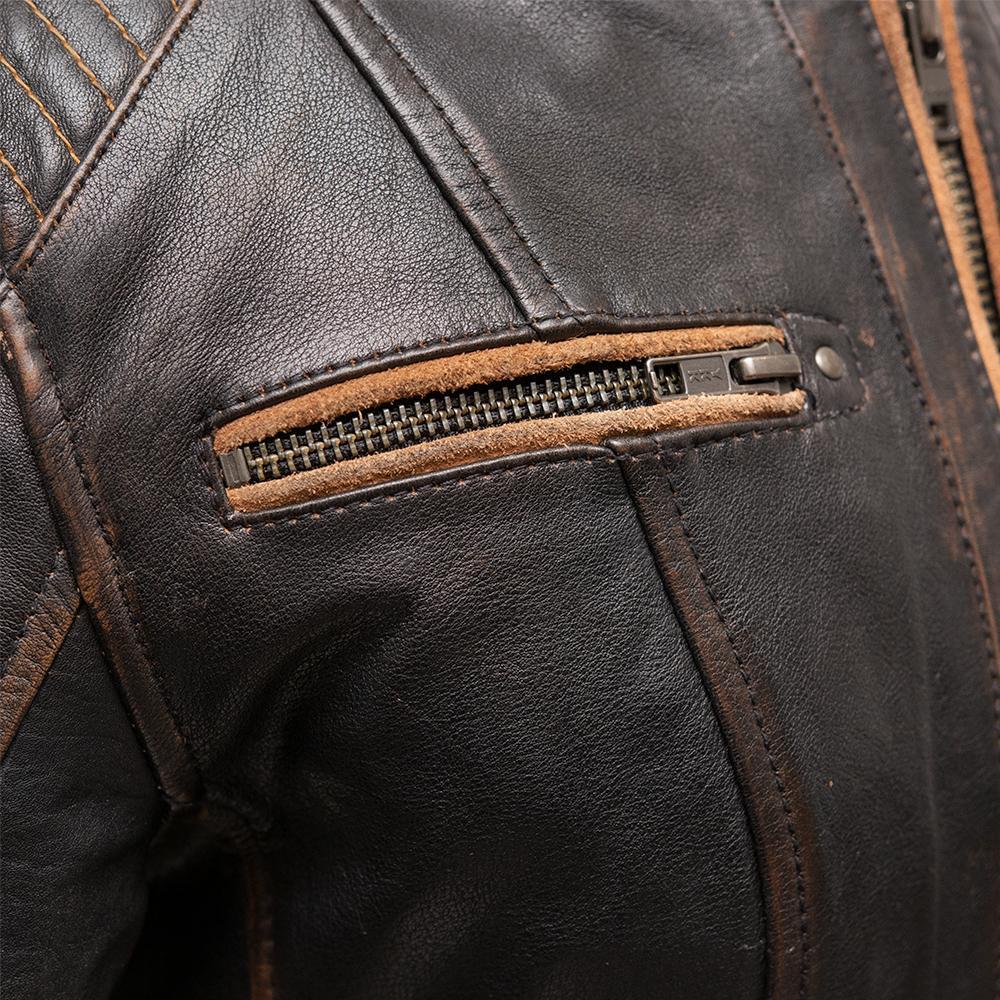 Electra Women's Premium Leather Motorcycle Jacket - Professional Biker Style - Style Queenz