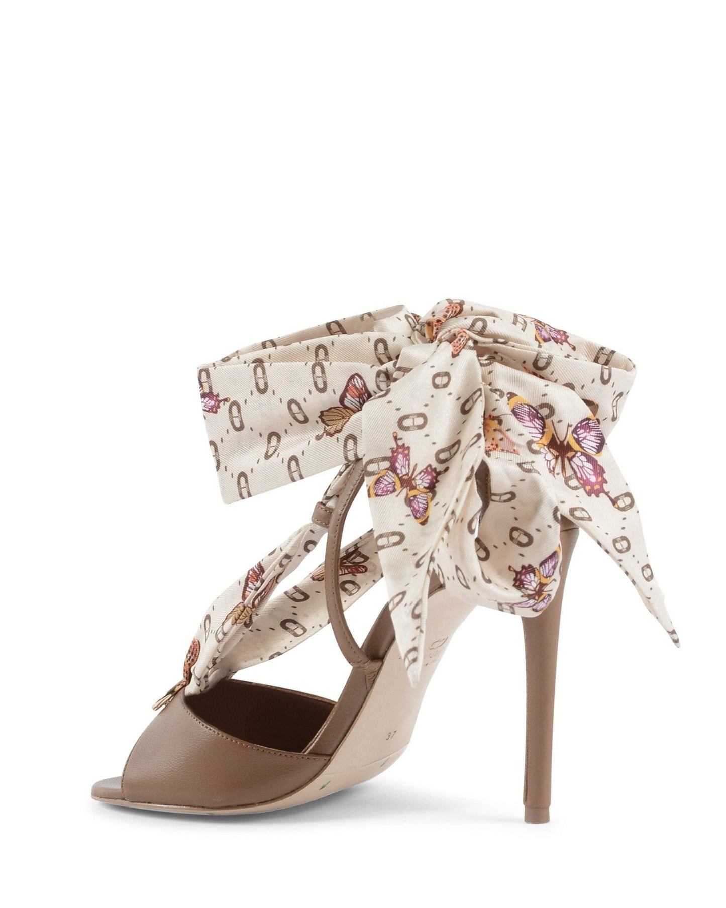 Evelyn Silk Printed Heel - Luxury Designer Footwear - Style Queenz