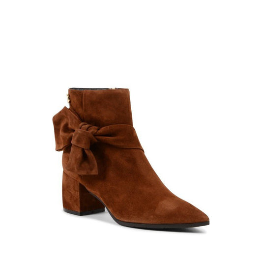 Fioretto Ankle Boot - Italian Brown Suede Bootie with 5.5cm Heel - Style Queenz