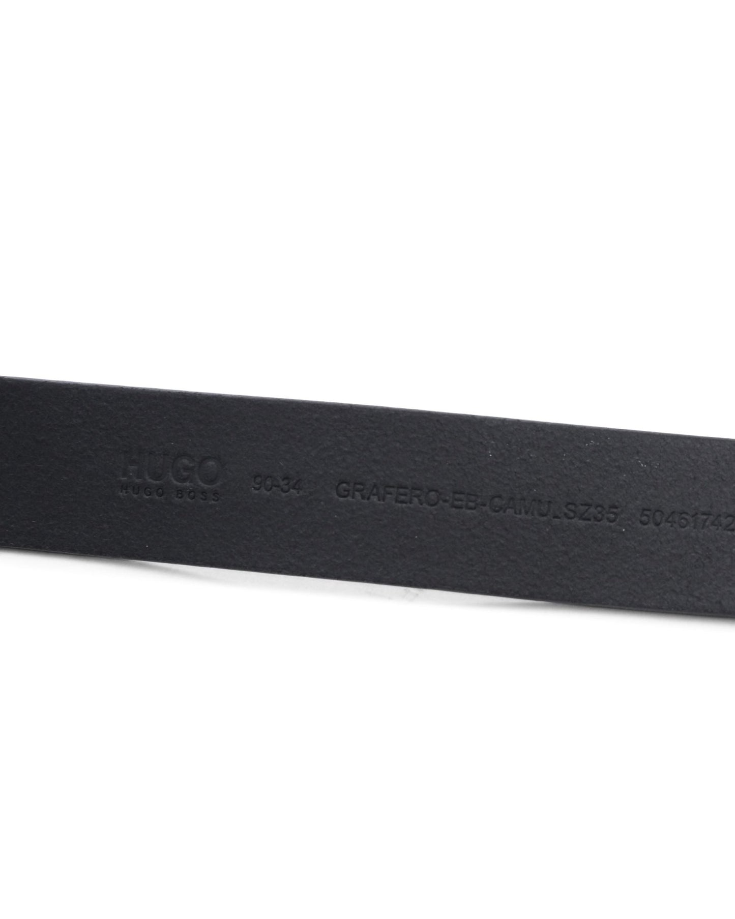 Hugo Boss Black Leather Belt 50461742 - Premium Cowhide Designer Belt - Style Queenz
