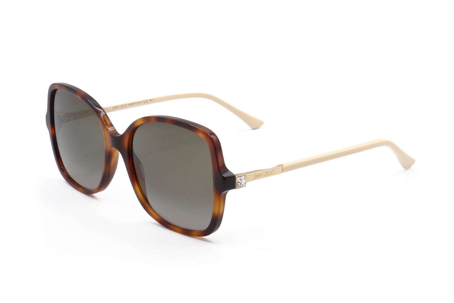 Jimmy Choo Women's Havana Sunglasses JUDY S - Italian Designer Acetate Eyewear - Style Queenz