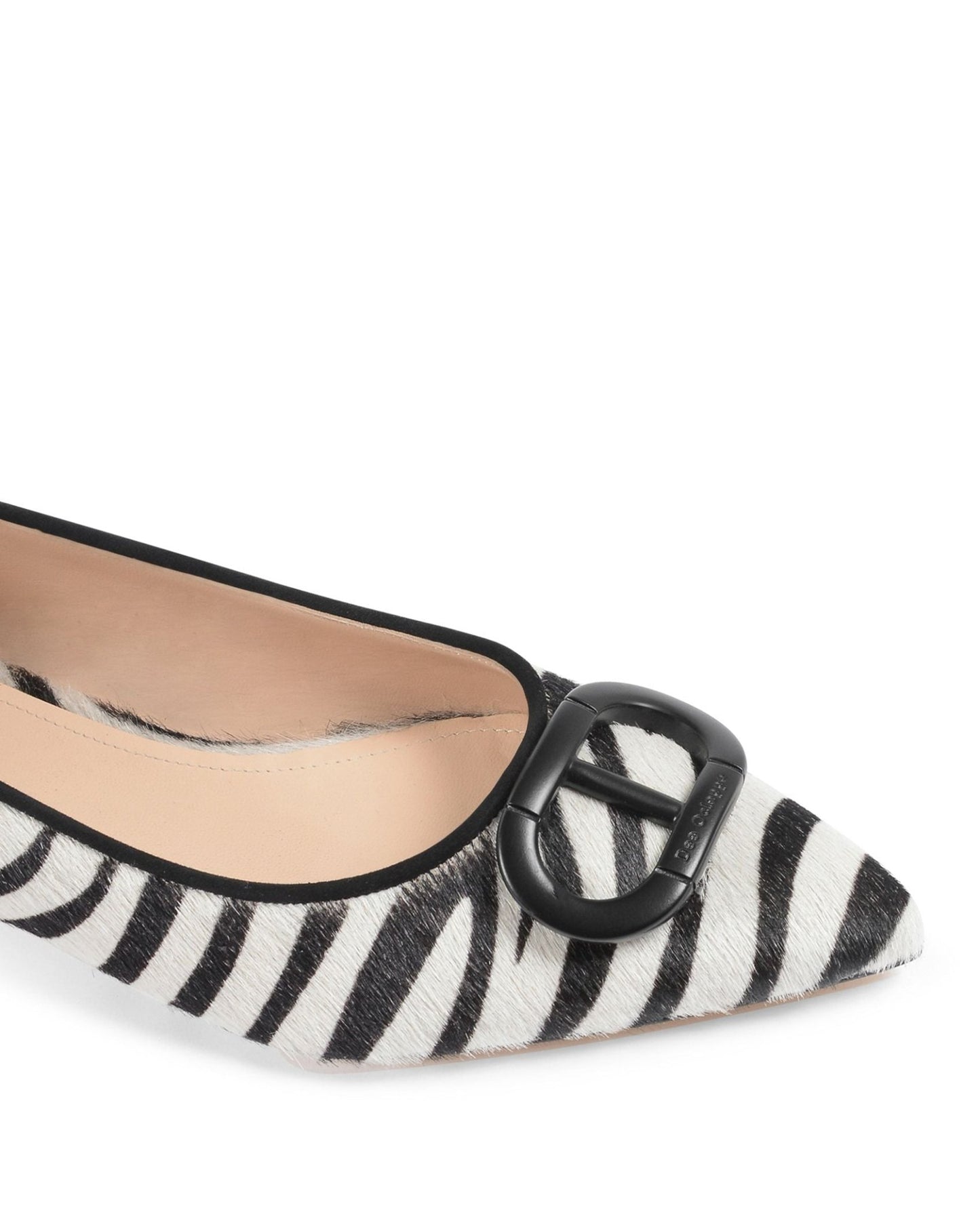 Jungle Zebra Ballerina Flats - Italian Calf Hair Designer Shoes - Style Queenz