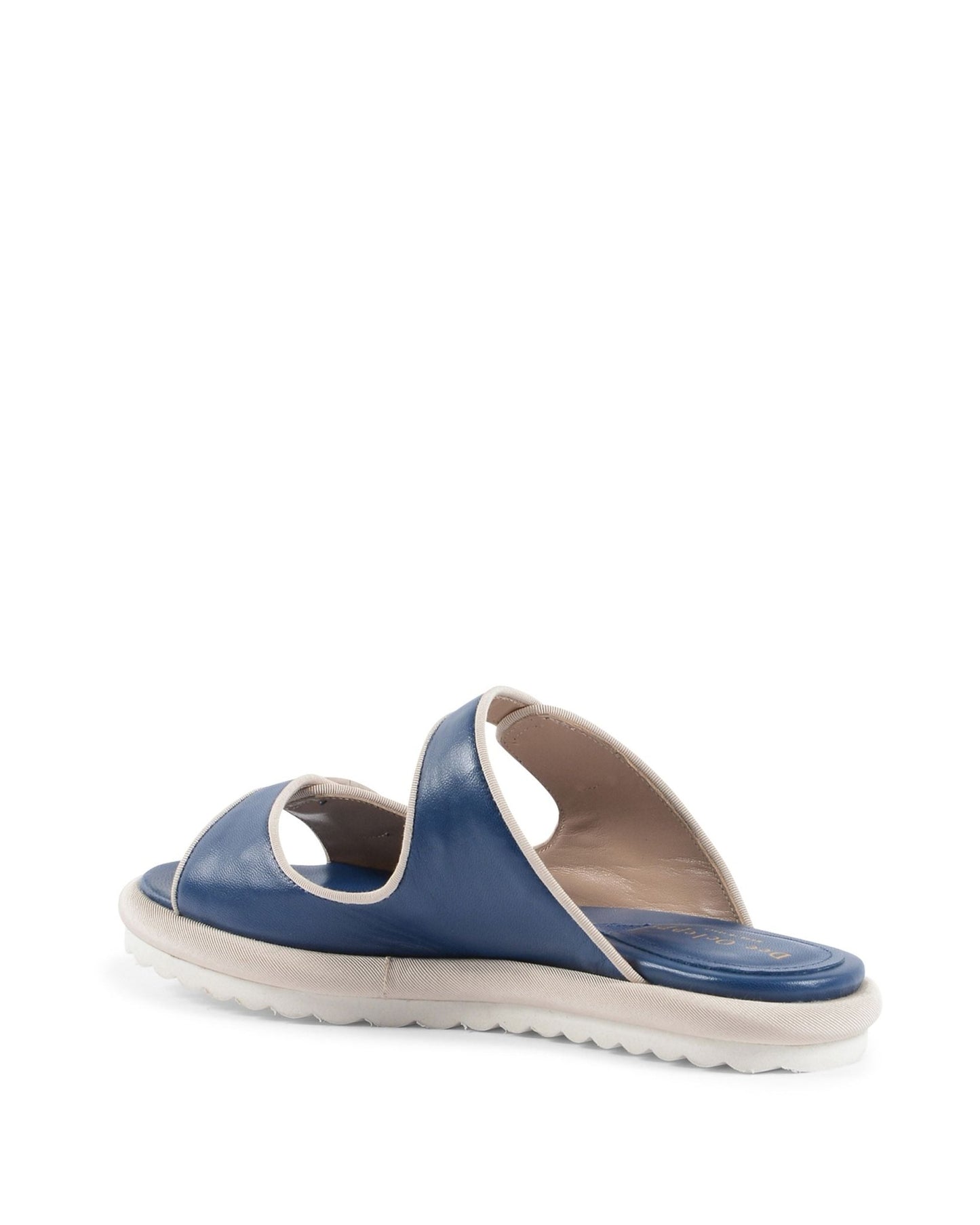 Kandy Flat Sandal Blue - Italian Leather Summer Sandals - Style Queenz
