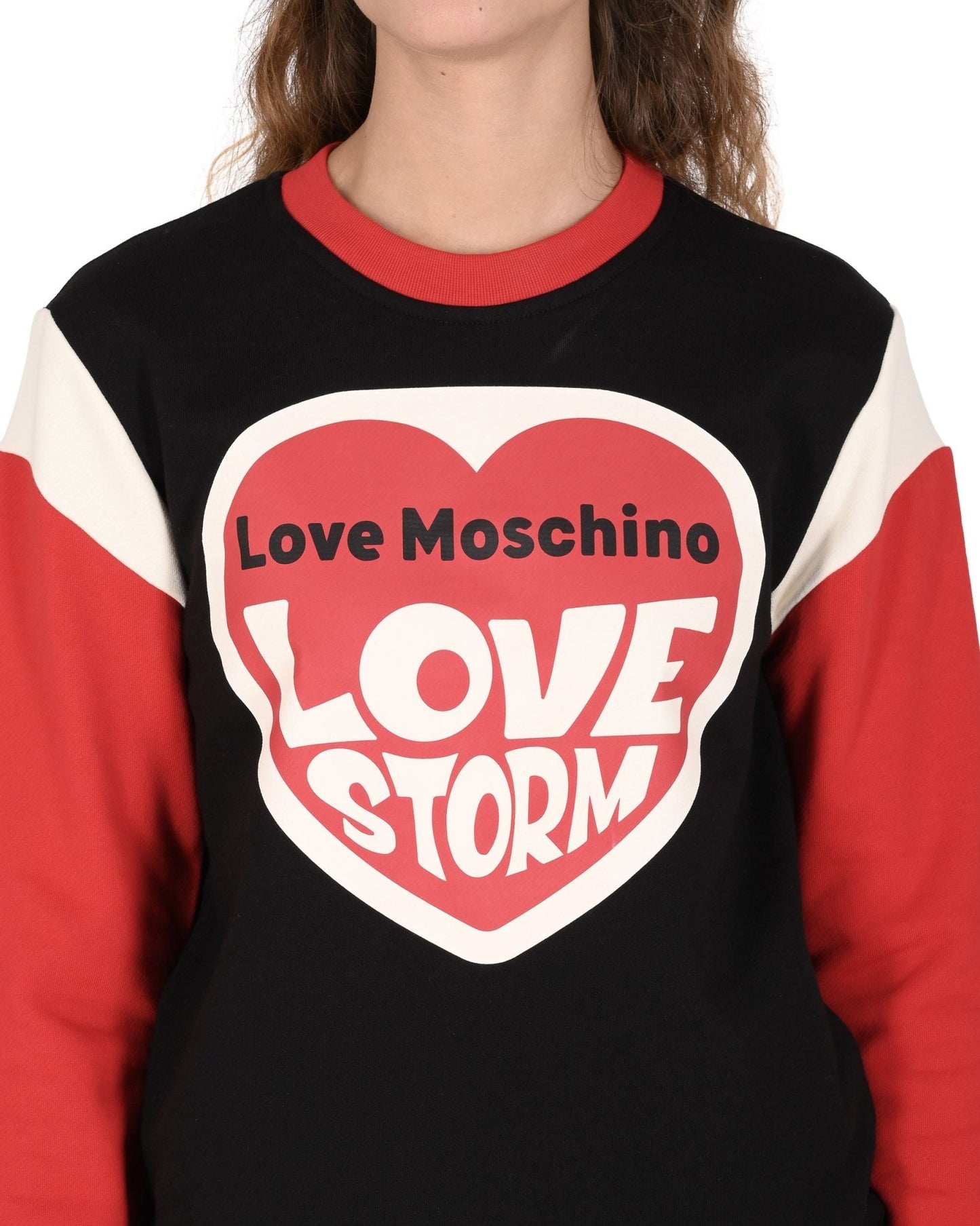 Love Moschino Women's Multicolor Cotton Sweatshirt - Designer Pullover - Style Queenz