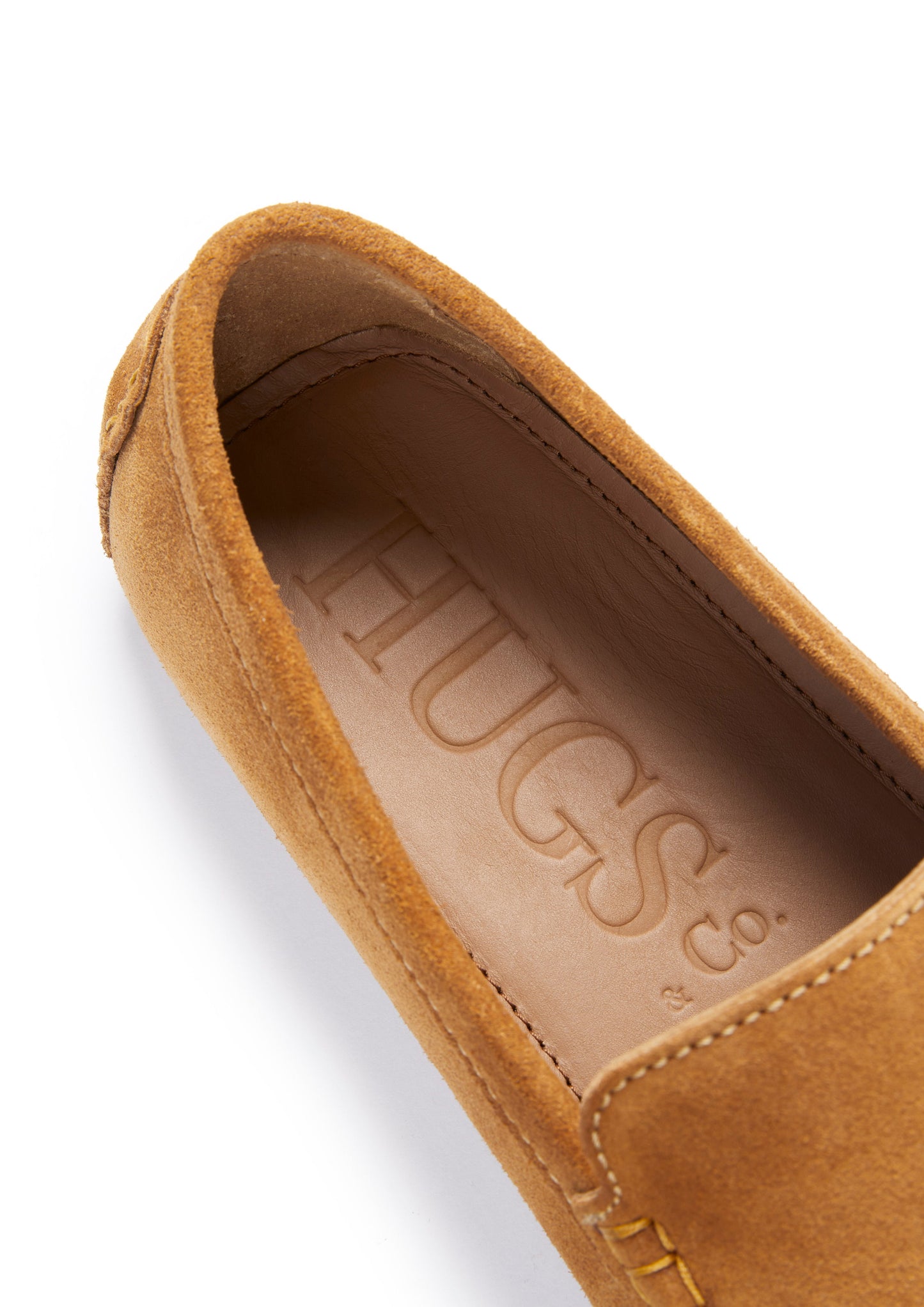 Men's Tobacco Suede Contemporary Driving Loafers