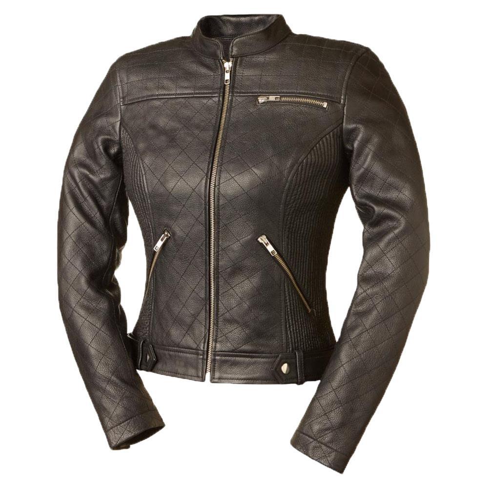 Merlin Diamond Women's Motorcycle Leather Jacket - 1.2mm Cowhide Protection - Style Queenz