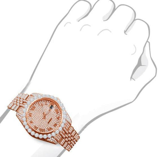 Meteorite Steel Watch - Japanese Quartz Movement | 44mm Luxury Timepiece - Style Queenz