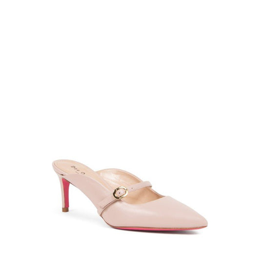Moscow Mule Nude Leather Heels - Italian Designer Mules | Style Queenz - Style Queenz