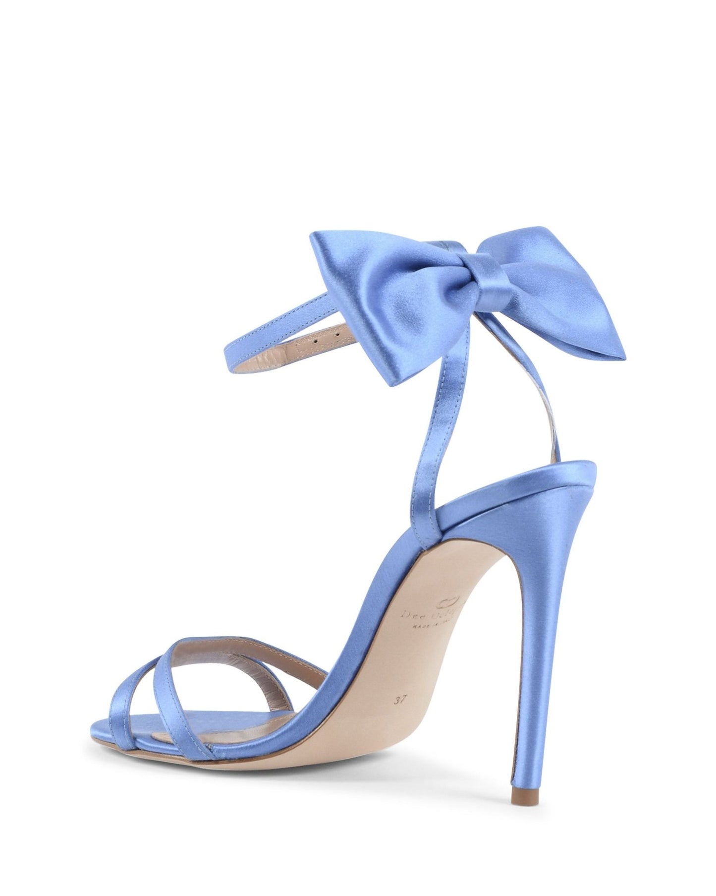 Nadine Bow Sandal - Italian Satin High Heel Sandals - Style Queenz