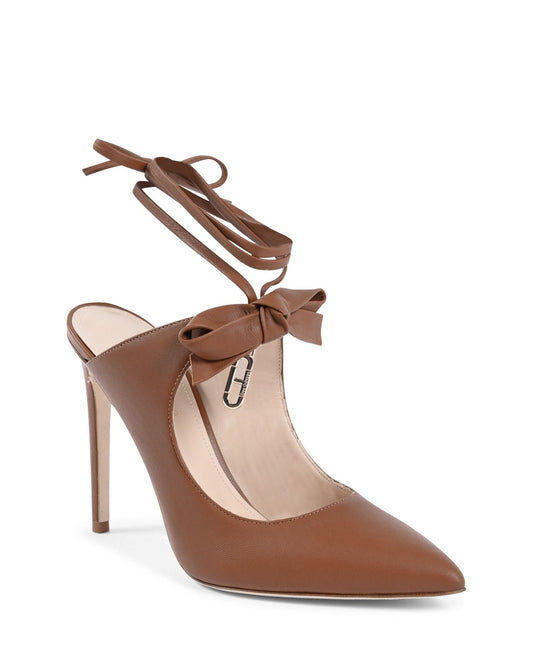 Premium Dominic Mule in Cuba Brown - Luxury Nappa Leather Slip - On Shoes - Style Queenz