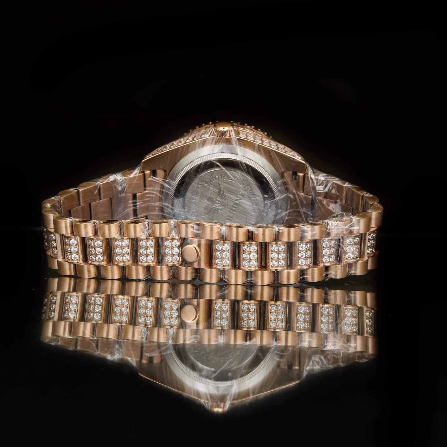 Rococo Steel CZ Watch - Premium Stainless Steel Iced Out Hip Hop Timepiece - Style Queenz